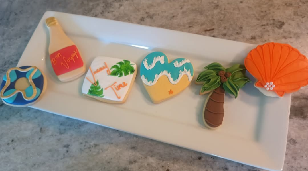 Bon Voyage vacation cookies